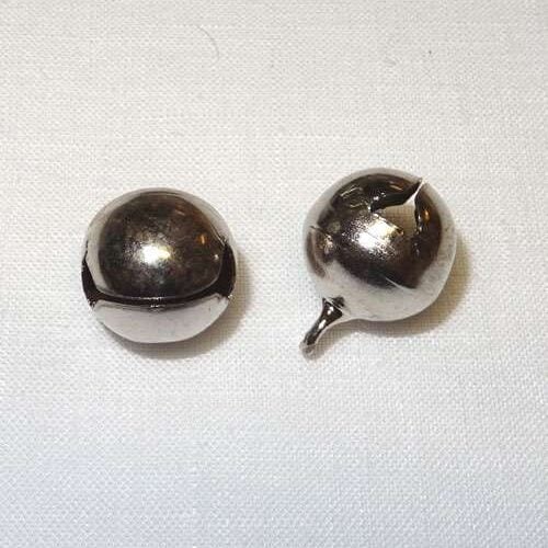 Campanellino mm 10 - 8  colore argento  5 pezzi