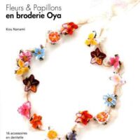 Fleurs et pappilons en broderie oya, kou nanami