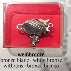 Fermaglio per capelli, colore argento cm 10 x 1,1
