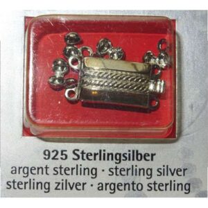 Fermaglio per capelli, colore argento cm 10 x 1,1