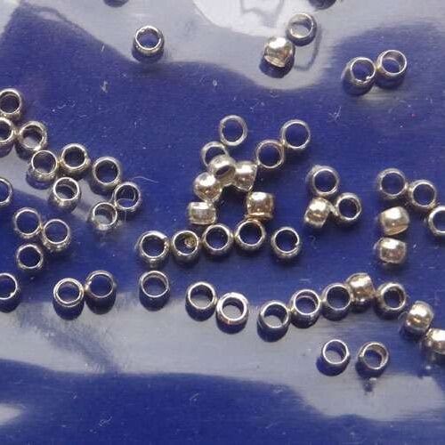 Schiaccini da mm 2/100 pezzi colore argento