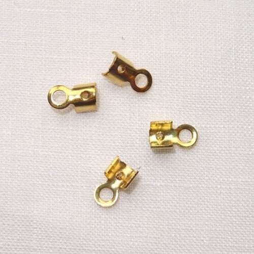 Gancio per cordini dorato  mm 1,5 4 pezzi