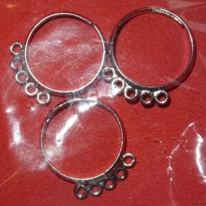 Fermaglio per capelli, colore argento cm 10 x 1,1
