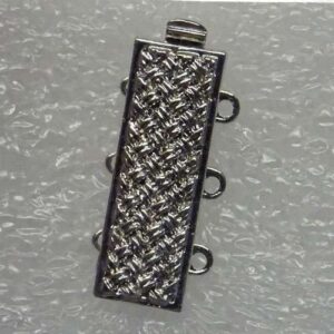 Fermaglio per capelli, colore argento cm 10 x 1,1