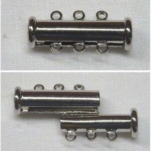 Fermaglio per capelli, colore argento cm 10 x 1,1