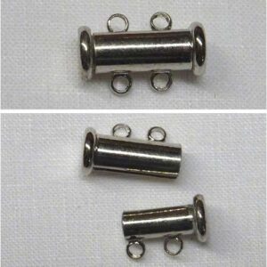 Fermaglio per capelli, colore argento cm 10 x 1,1