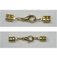 Chiusura con clamp, colore oro cm 3,8