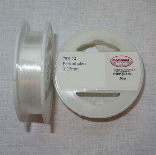 Filato di nylon trasparente mm 0,25 / mt 50