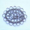 Filigrana ovale  cm 5,2 x 4,2 x 0,15 colore argento - immagine 2