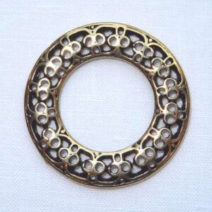 Spillone decorativo, struttura per spilla cm 13,5 fiore con brillantino by roberta dazzini
