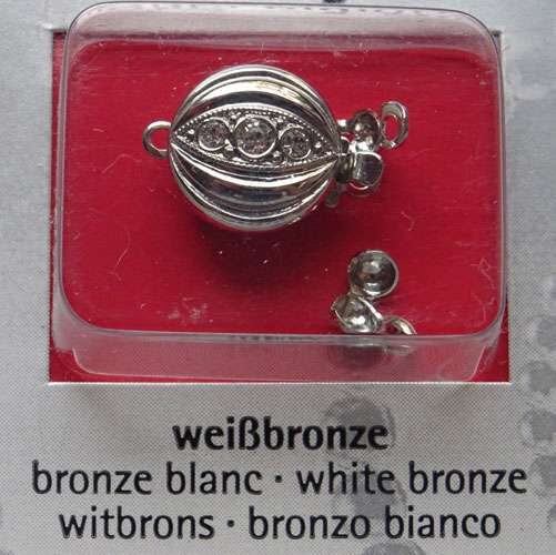 Chiusura bronzo bianco 1+1 attacchi/cm 1 x 0,5