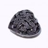Cuore in metallo ciondolo "cuore cashmere" con sonaglio cm 4,6 x 4,4 x 1,95 argento - immagine 2