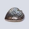 Cuore in metallo ciondolo "cuorcuore" cm 5,0 x 5,1 x 1,9 argentone - immagine 2