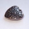 Cuore in metallo ciondolo "cuoricini" cm 3,0 x 3,0 x 0,9 argentone - immagine 2