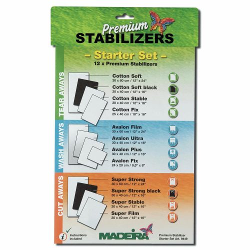 Premium stabilizers/starter set  madeira 9449,  12 x tipi di stabilizzatori di varie tipologie e misure - immagine 2
