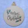 Sfera in legno " merry christmas" cm 7-13-19 - immagine 2