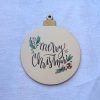 Sfera in legno " merry christmas" cm 7-13-19 - immagine 3