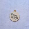 Sfera in legno " merry christmas" cm 7-13-19 - immagine 4