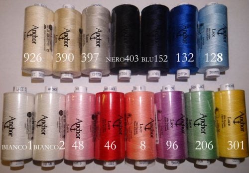 Lace anchor cucirini mt 500 cotone per tombolo 10-30-40-50 - immagine 3