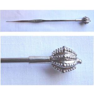 Chiusura rettangolare argento 3+3 attacchi/cm 2,0 x 0,8