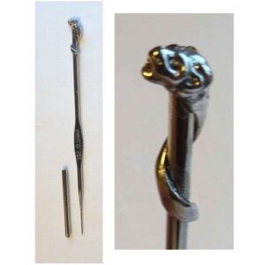 Chiusura rettangolare argento 3+3 attacchi/cm 2,0 x 0,8