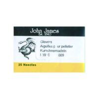 Aghi con punta triangolare glovers/pelle n° 9, john james L3910 bustina 25 pz