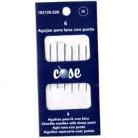 Aghi con punta cose' chenille/lana n°26-28