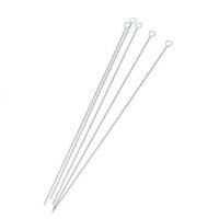 Ago infilaperle / twisted wire beading assortiti  6/8/10/12, 5 aghi per misura,