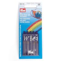 Aghi per perline con cruna dorata, prym 125110
