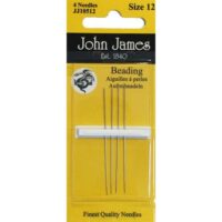 Ago per perline, jj10512 john james beading n° 12 4 aghi