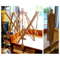 Arcolaio in legno con morsetto da cm 3,5, apertura totale cm 67