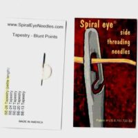 Ago con cruna a spirale, spiral eye tapestry corto n° 26 + 7 aghi free