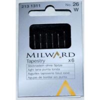 Aghi senza punta tapestry n°26, milward 6 aghi