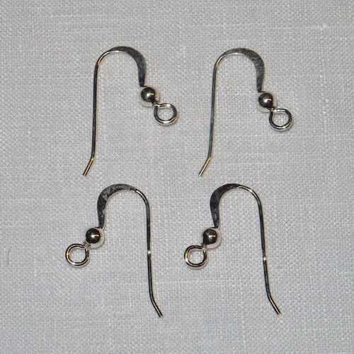 Ganci per orecchini in argento 925, 2 coppie