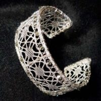 Bracciale in bronzo dorato 22kt
