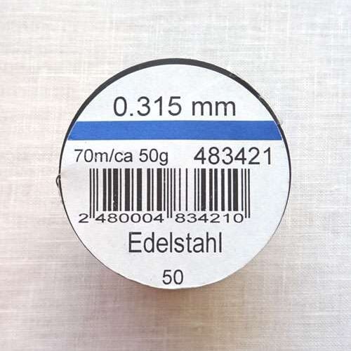 Filo metallico 0,315 acciaio inossidabile