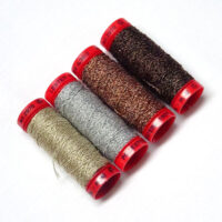 Cucimetal lester n°30/2, filo metallizzato  tre stelle oro argento e rame