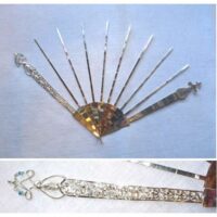 Struttura ventaglio argento 925 by roberta dazzini cm 43