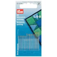 Aghi quilting/betweens misti 5/9, prym 121306,  20 aghi cruna dorata