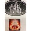 Schwibbogen albero con luci elettriche + disegno "candele" - immagine 3