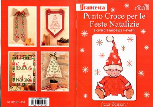 Crea francesca, punto croce per le feste natalizie