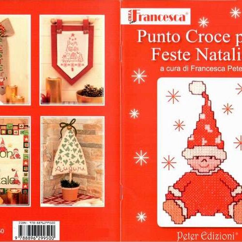 Crea francesca, punto croce per le feste natalizie
