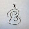 Lettera "b" struttura in argento 925  by roberta dazzini