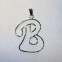 Lettera "b" struttura in argento 925  by roberta dazzini