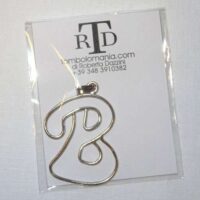 Lettera "b" struttura in argento 925  by roberta dazzini