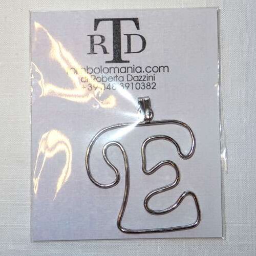 Lettera "e" struttura in argento 925  by roberta dazzini