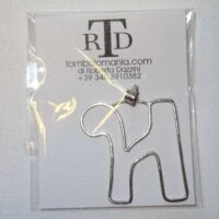 Lettera "h" struttura in argento 925  by roberta dazzini