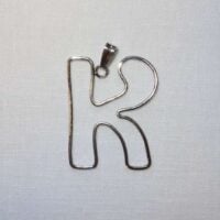 Lettera "k" struttura in argento 925  by roberta dazzini