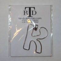 Lettera "k" struttura in argento 925  by roberta dazzini