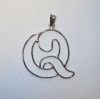 Lettera "q" struttura in argento 925  by roberta dazzini